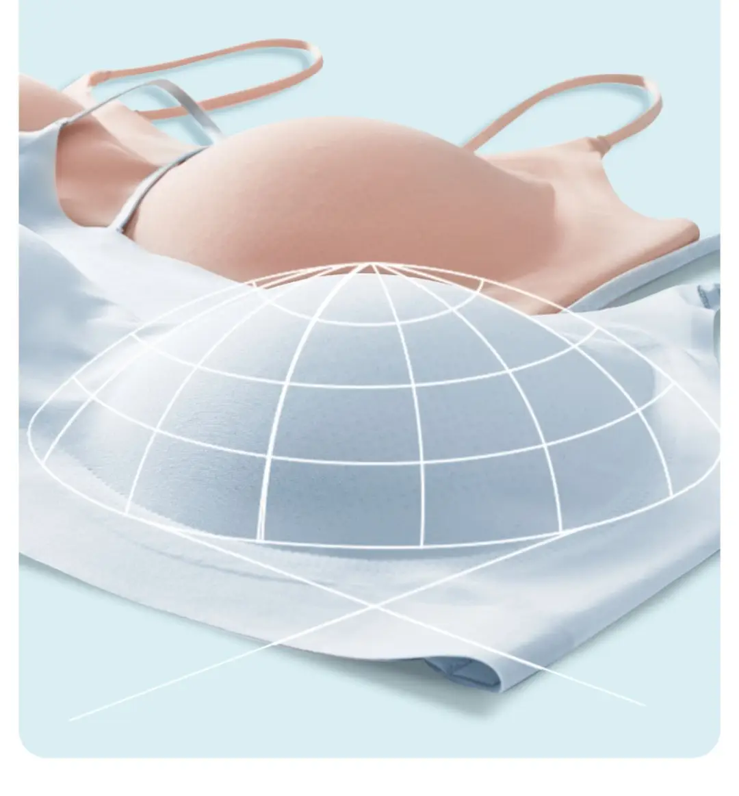 Summer Ultra-thin Ice Silk Traceless Underwear Women's Thin Large Chest Small Comfortable Breathable Beautiful Back Sports Vest Bra — feature 12