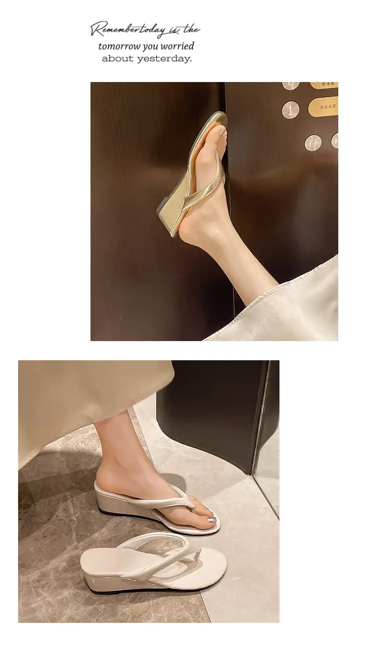 2024 French Style Wedge Sandals for Women Plus Size — feature 6