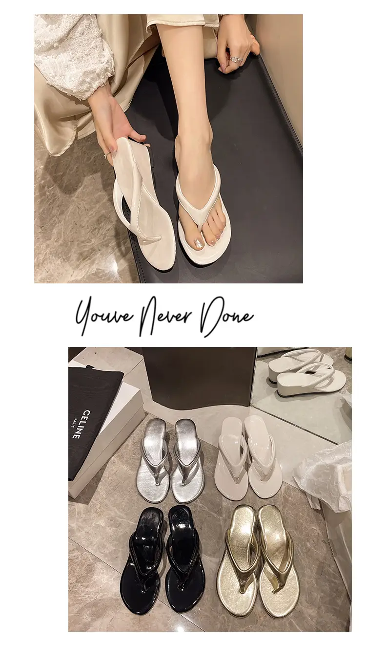 2024 French Style Wedge Sandals for Women Plus Size — feature 8