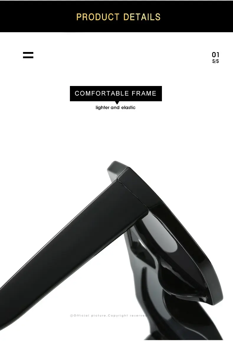 Women's Black Green Double Beam Sunglasses — feature 15