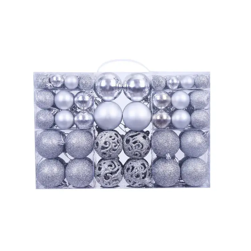 Black 3cm Cross-Country Christmas Decor Balls - Image 12