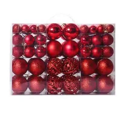 Black 3cm Cross-Country Christmas Decor Balls - Image 15