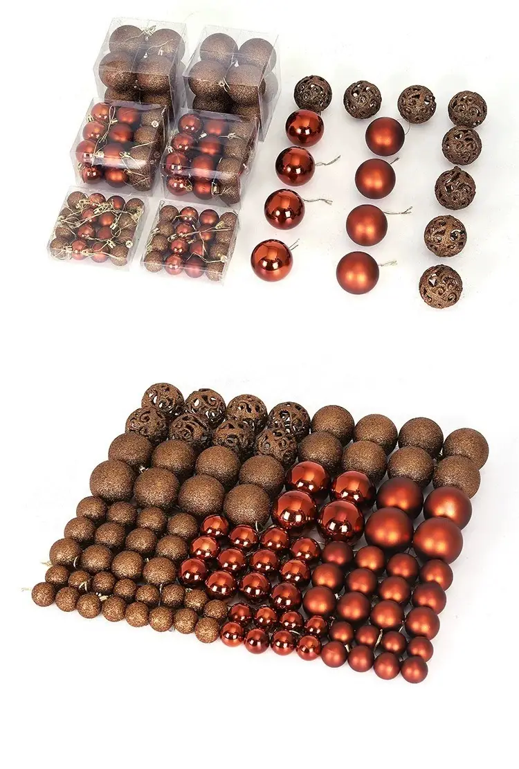 Black 3cm Cross-Country Christmas Decor Balls — feature 5