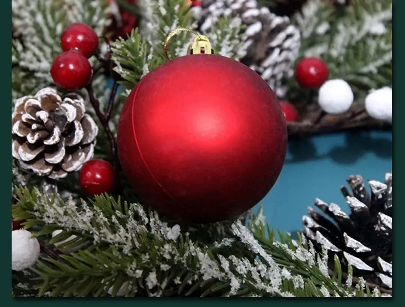 Black 3cm Cross-Country Christmas Decor Balls — feature 8