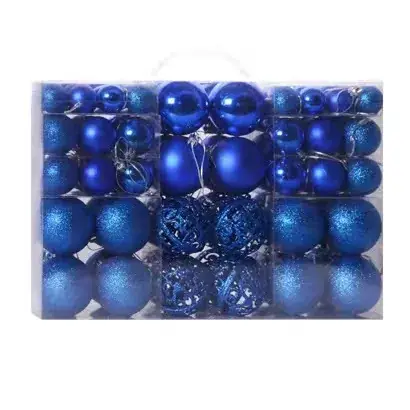 Black 3cm Cross-Country Christmas Decor Balls - Image 4