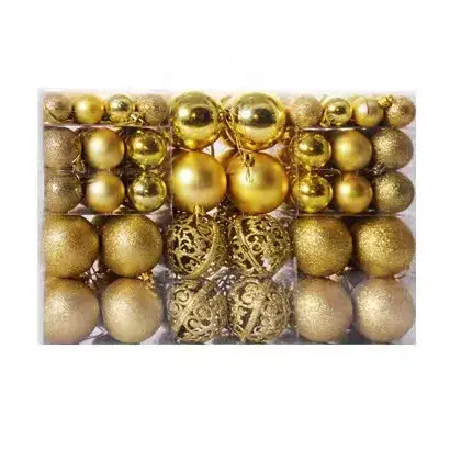 Black 3cm Cross-Country Christmas Decor Balls - Image 6