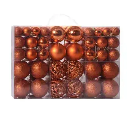 Black 3cm Cross-Country Christmas Decor Balls - Image 7