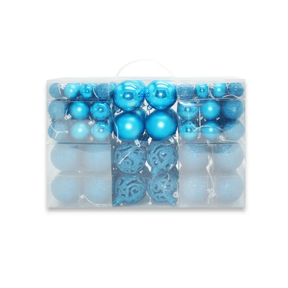 Black 3cm Cross-Country Christmas Decor Balls - Image 8