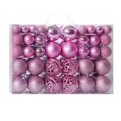 Black 3cm Cross-Country Christmas Decor Balls - Image 9