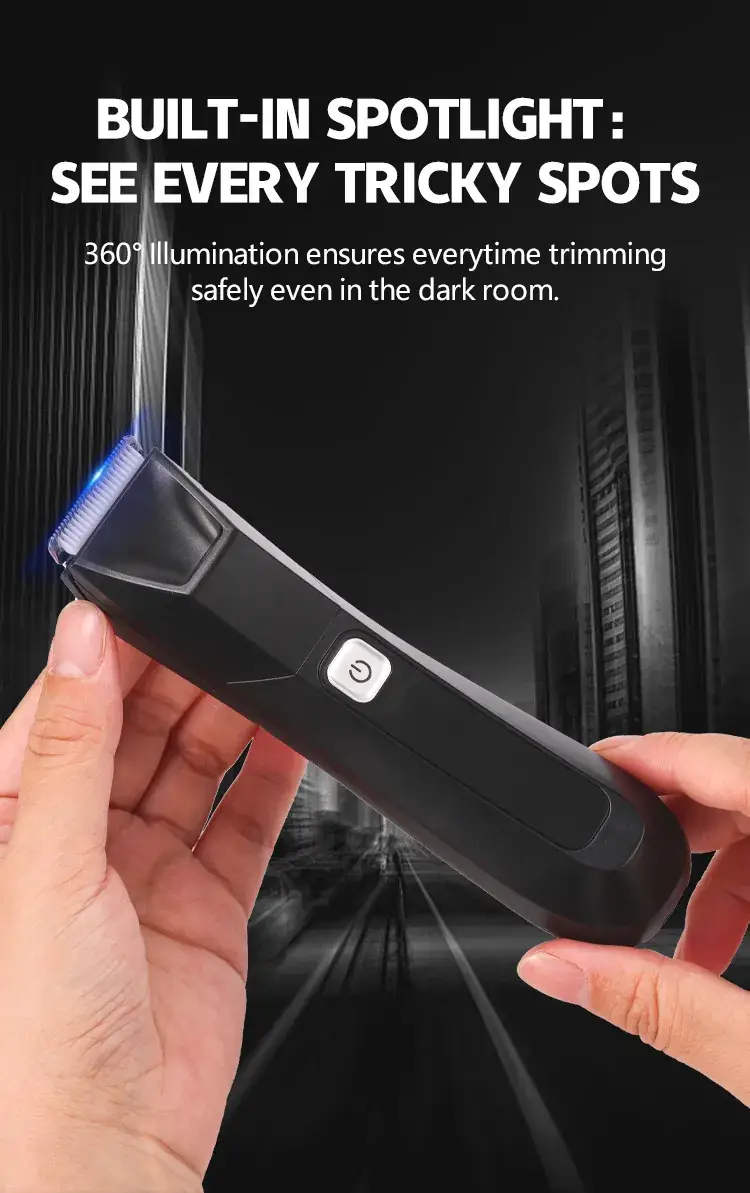Electric Body Hair Trimmer Gold 108mm — feature 10