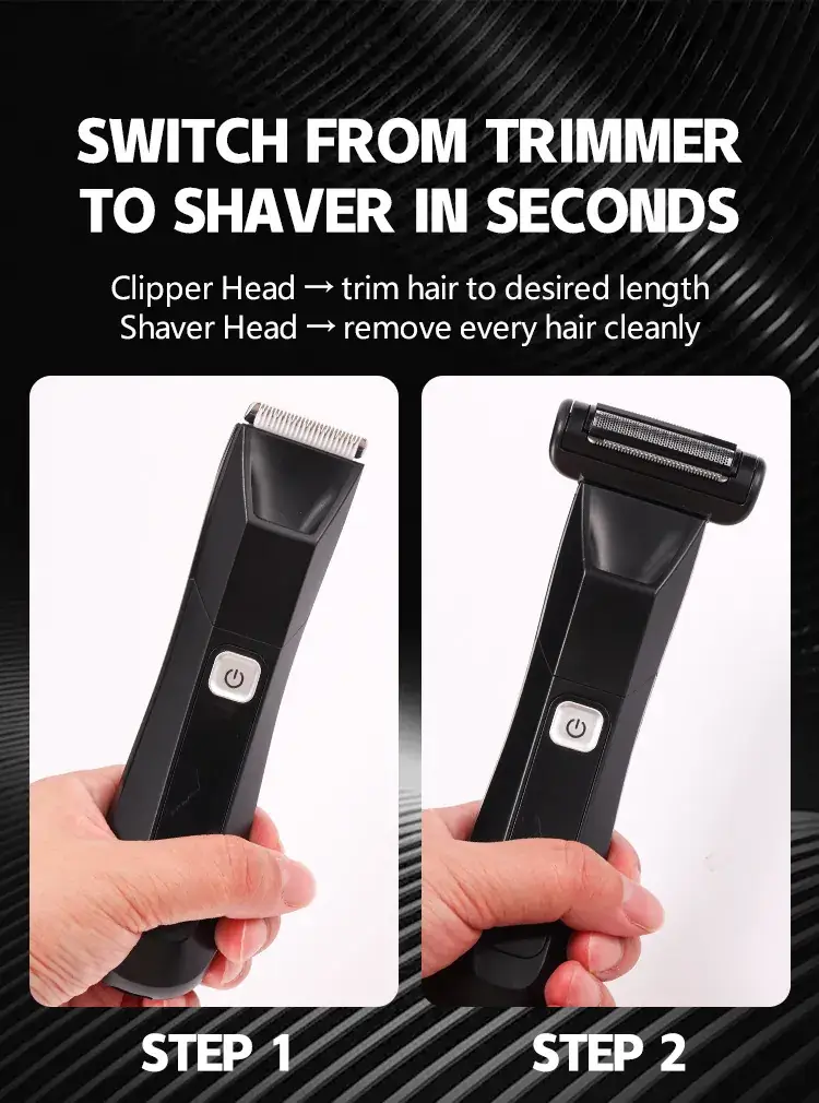 Electric Body Hair Trimmer Gold 108mm — feature 11