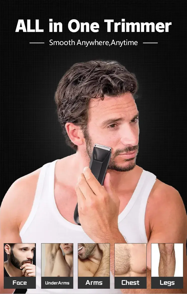 Electric Body Hair Trimmer Gold 108mm — feature 5