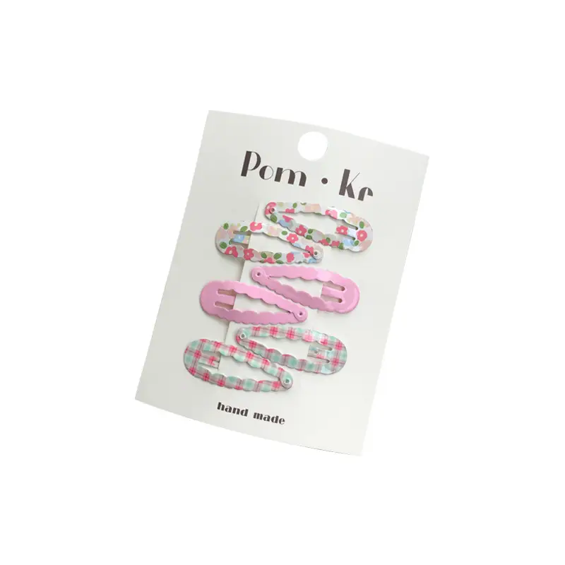 New Cute Wave Hairpins Sweet Flower Plaid Clips - Image 13