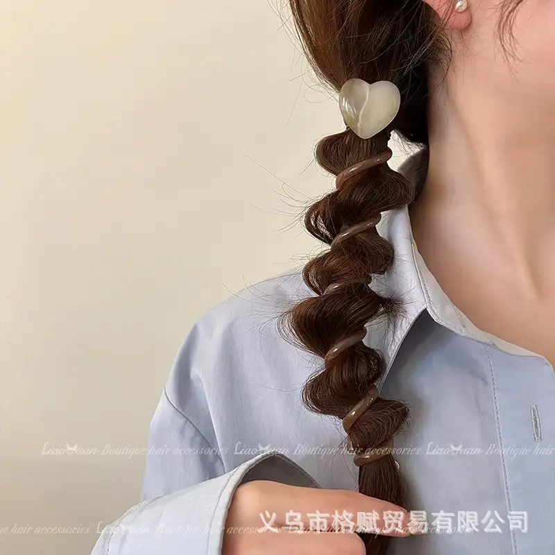 Japanese Style Heart-Shaped Hair Ring for Women