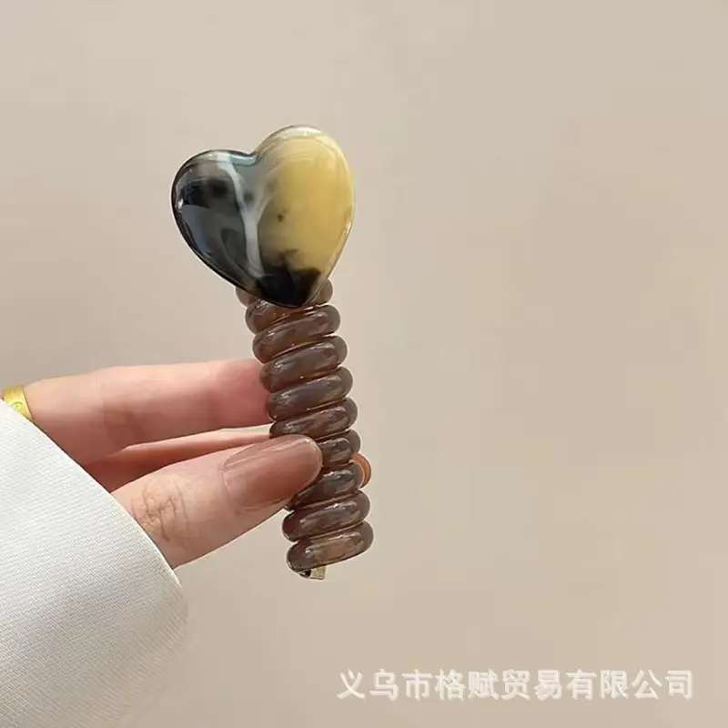 Japanese Style Heart-Shaped Hair Ring for Women — feature 9