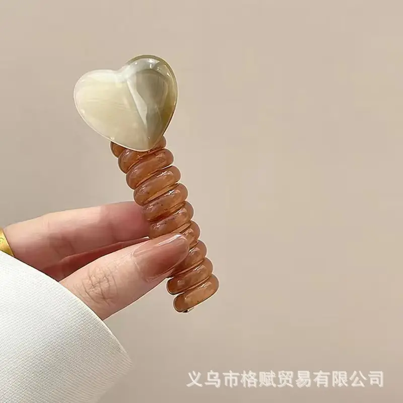 Japanese Style Heart-Shaped Hair Ring for Women