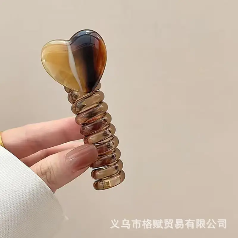 Japanese Style Heart-Shaped Hair Ring for Women