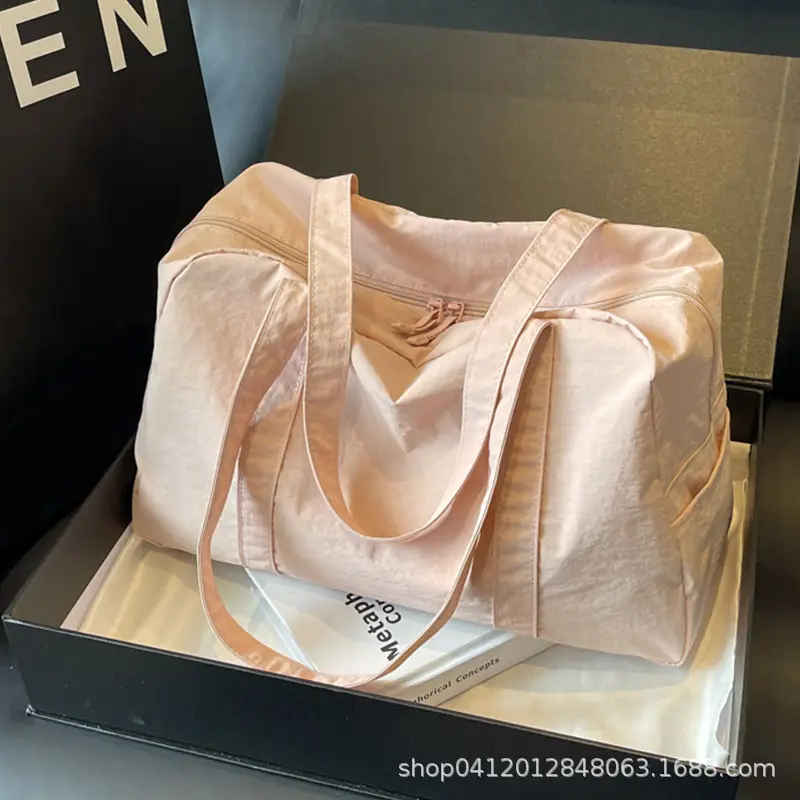 Light Blue Canvas Shoulder Bag for Women 2025 - Image 9