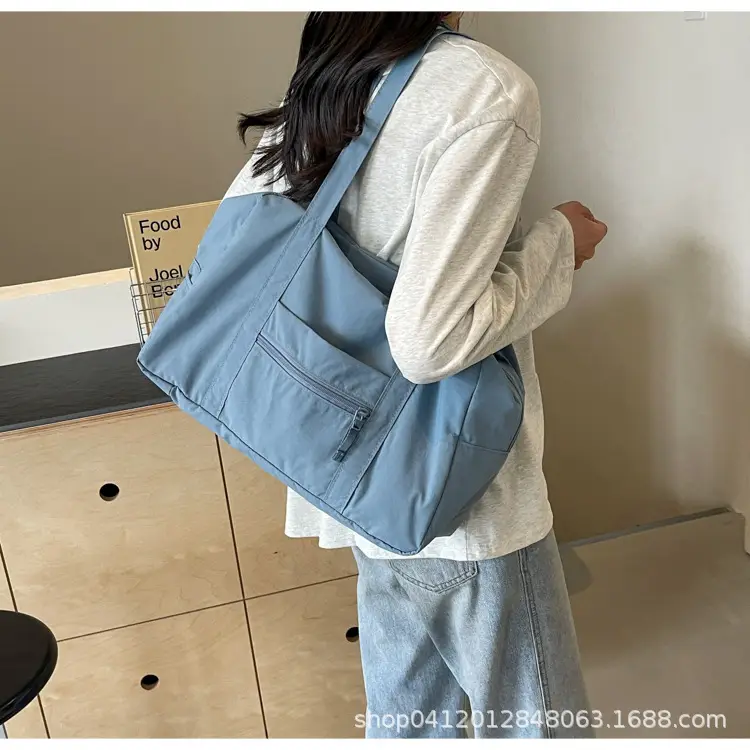Light Blue Canvas Shoulder Bag for Women 2025 — feature 17