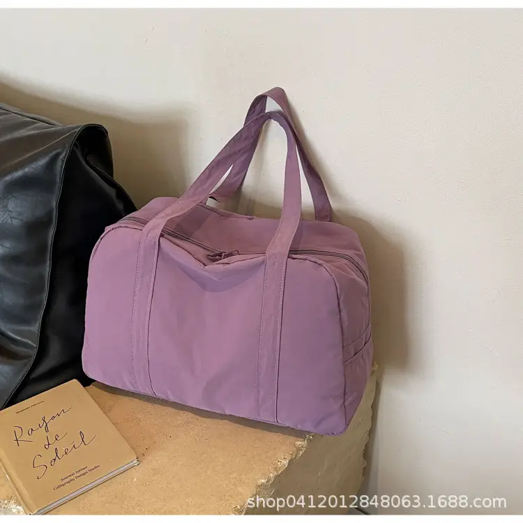 Light Blue Canvas Shoulder Bag for Women 2025 - Image 3