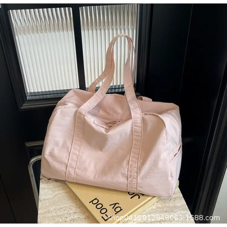 Light Blue Canvas Shoulder Bag for Women 2025 - Image 5