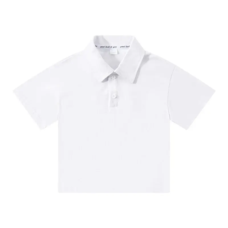 Trendy Boys Girls Cotton Polo Shirt Multi Color Summer