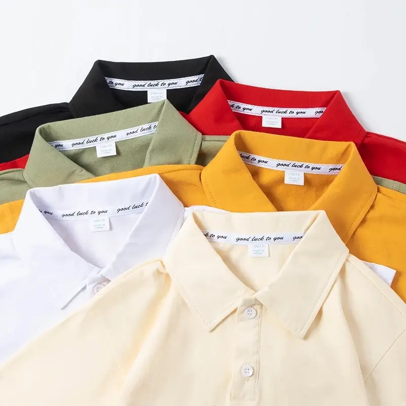 Trendy Boys Girls Cotton Polo Shirt Multi Color Summer — feature 1