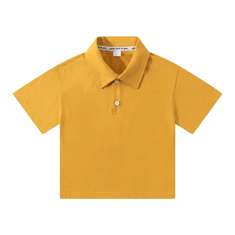Trendy Boys Girls Cotton Polo Shirt Multi Color Summer