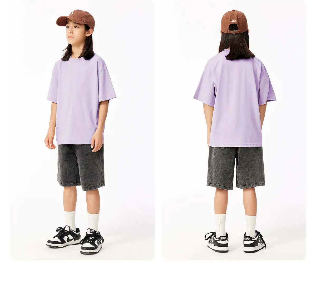 Pink Cotton Short Sleeve T-Shirt for Girls Boys — feature 34
