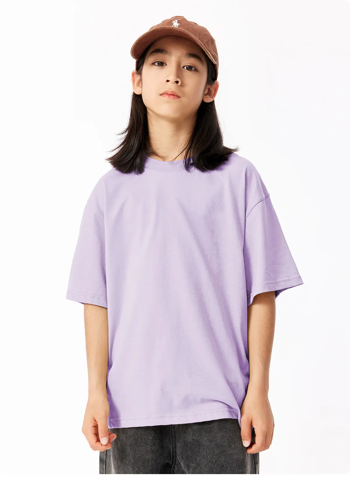 Pink Cotton Short Sleeve T-Shirt for Girls Boys — feature 35
