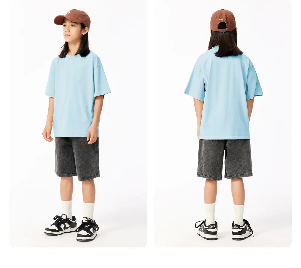 Pink Cotton Short Sleeve T-Shirt for Girls Boys — feature 38
