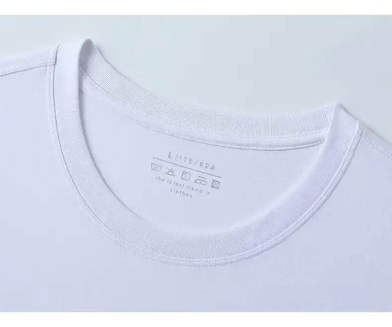 Men Ice Silk Crewneck T-Shirt Black — feature 7