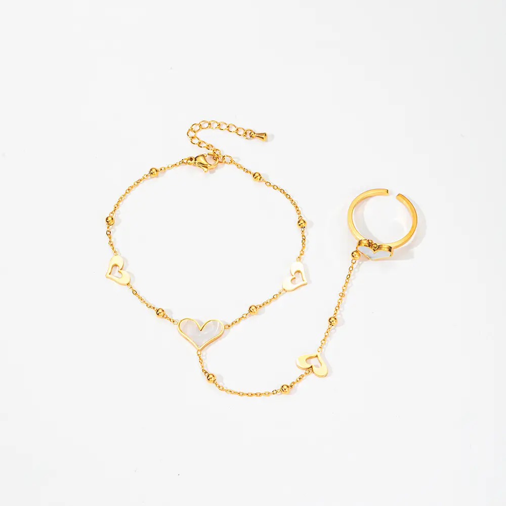 Titanium Steel Ring Bracelet Gold Plated Fashionable Commuting — feature 17