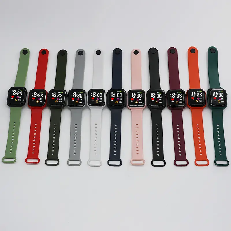 10086 Heart Model Square Lovers Watch Sports Model Led Digital Watch Student Digital Watch - Image 13