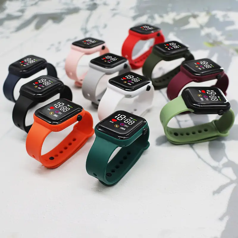 10086 Heart Model Square Lovers Watch Sports Model Led Digital Watch Student Digital Watch - Image 14
