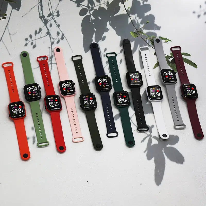 10086 Heart Model Square Lovers Watch Sports Model Led Digital Watch Student Digital Watch - Image 15