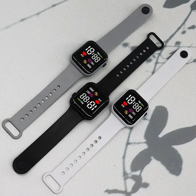 10086 Heart Model Square Lovers Watch Sports Model Led Digital Watch Student Digital Watch — feature 6
