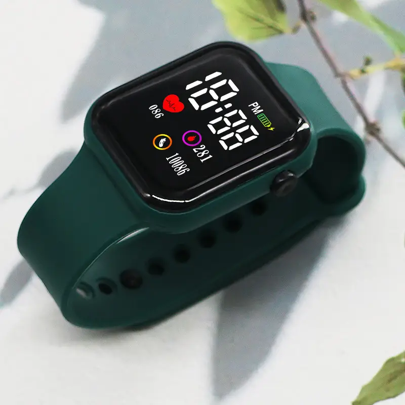 10086 Heart Model Square Lovers Watch Sports Model Led Digital Watch Student Digital Watch - Image 10