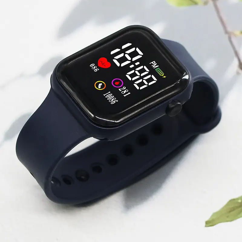 10086 Heart Model Square Lovers Watch Sports Model Led Digital Watch Student Digital Watch - Image 11