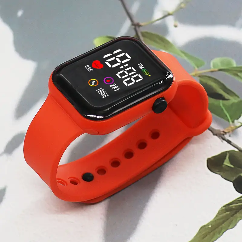10086 Heart Model Square Lovers Watch Sports Model Led Digital Watch Student Digital Watch - Image 2