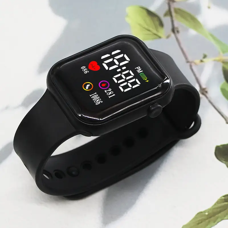 10086 Heart Model Square Lovers Watch Sports Model Led Digital Watch Student Digital Watch - Image 4