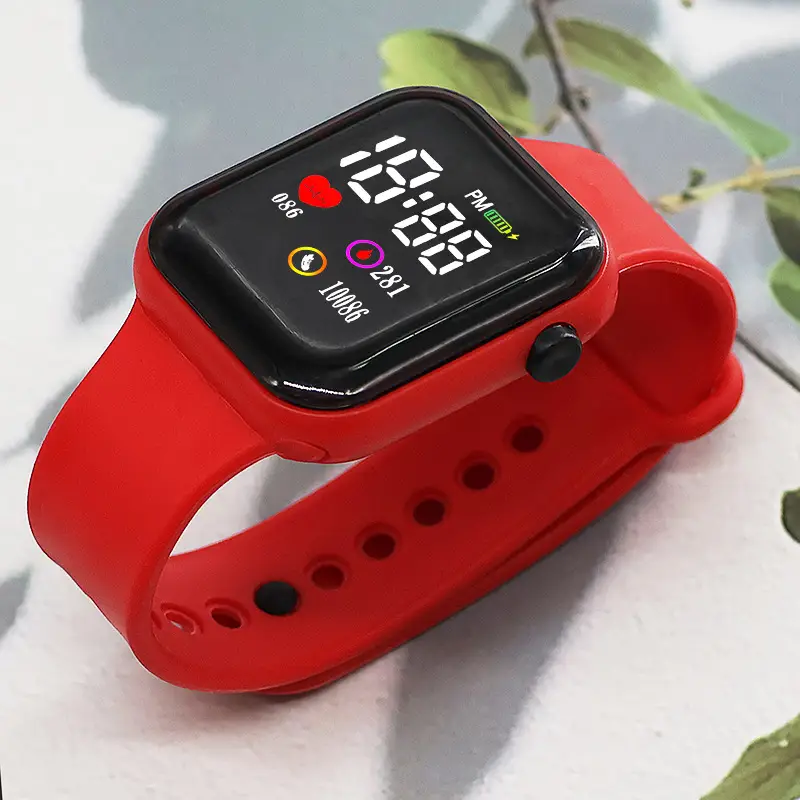 10086 Heart Model Square Lovers Watch Sports Model Led Digital Watch Student Digital Watch - Image 5