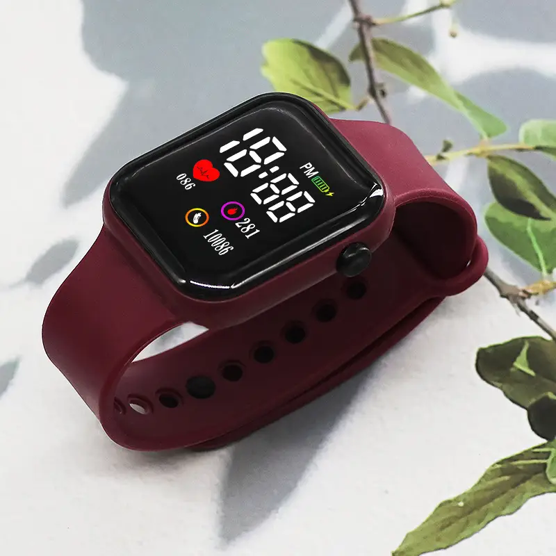 10086 Heart Model Square Lovers Watch Sports Model Led Digital Watch Student Digital Watch - Image 7