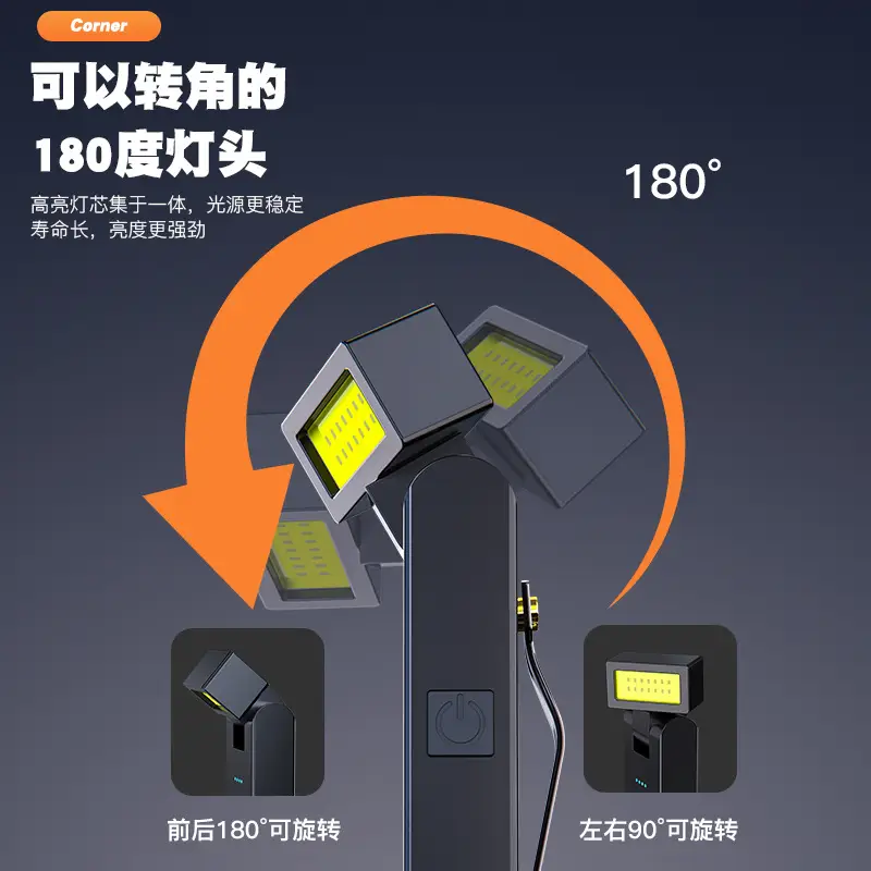 Auto Repair Work Light Flashlight Magnetic Charging 30g - Image 4