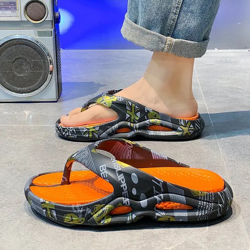 High-end Flip-flops for Men in Summer, Non-slip, Wear-resistant, Flip-flops for Outer Wear, Youth Outdoor Leisure, Large Size Beach Slippers - Image 6