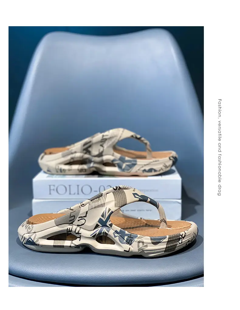 High-end Flip-flops for Men in Summer, Non-slip, Wear-resistant, Flip-flops for Outer Wear, Youth Outdoor Leisure, Large Size Beach Slippers — feature 10