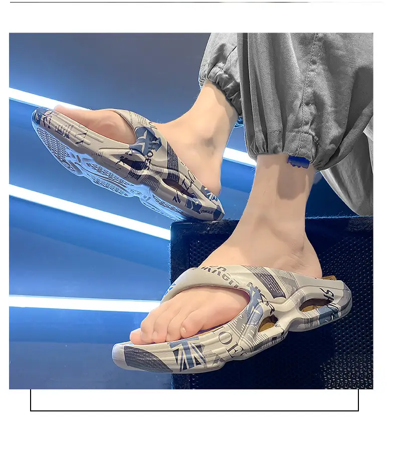 High-end Flip-flops for Men in Summer, Non-slip, Wear-resistant, Flip-flops for Outer Wear, Youth Outdoor Leisure, Large Size Beach Slippers — feature 11