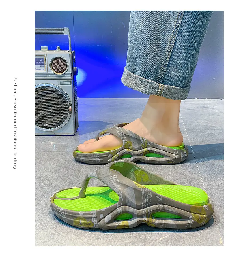 High-end Flip-flops for Men in Summer, Non-slip, Wear-resistant, Flip-flops for Outer Wear, Youth Outdoor Leisure, Large Size Beach Slippers — feature 12