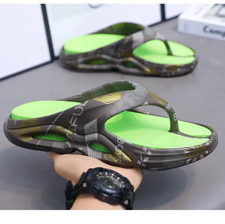 High-end Flip-flops for Men in Summer, Non-slip, Wear-resistant, Flip-flops for Outer Wear, Youth Outdoor Leisure, Large Size Beach Slippers — feature 14