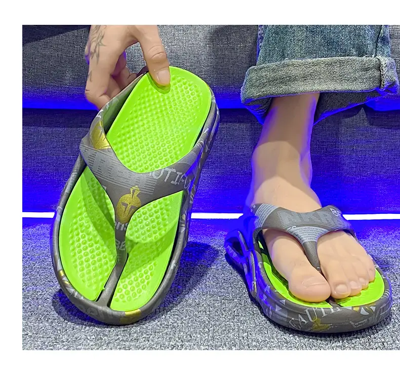 High-end Flip-flops for Men in Summer, Non-slip, Wear-resistant, Flip-flops for Outer Wear, Youth Outdoor Leisure, Large Size Beach Slippers — feature 15
